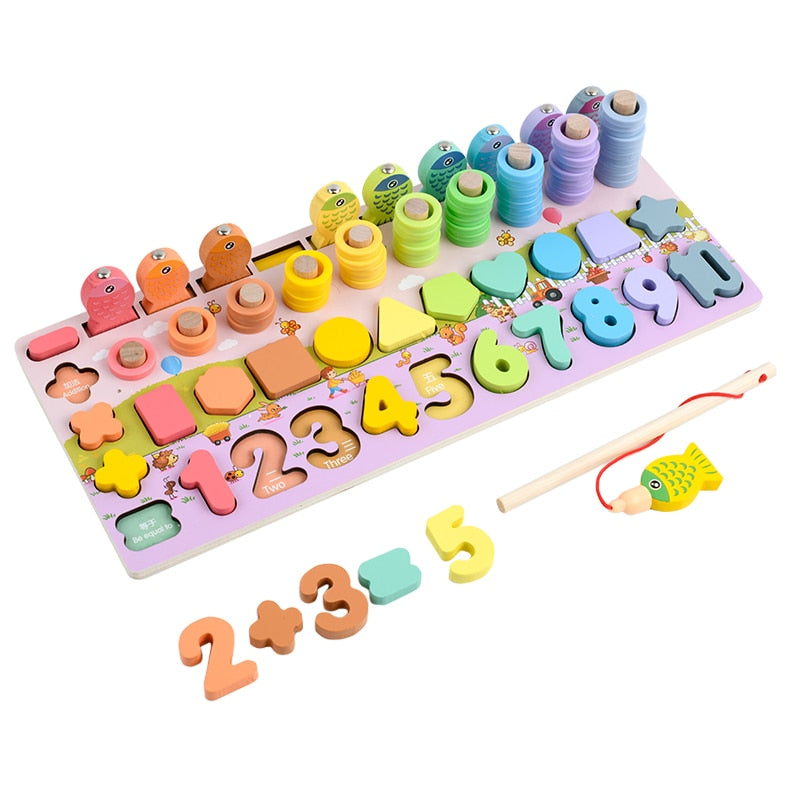 Puzzle en bois BabyBoard pastel