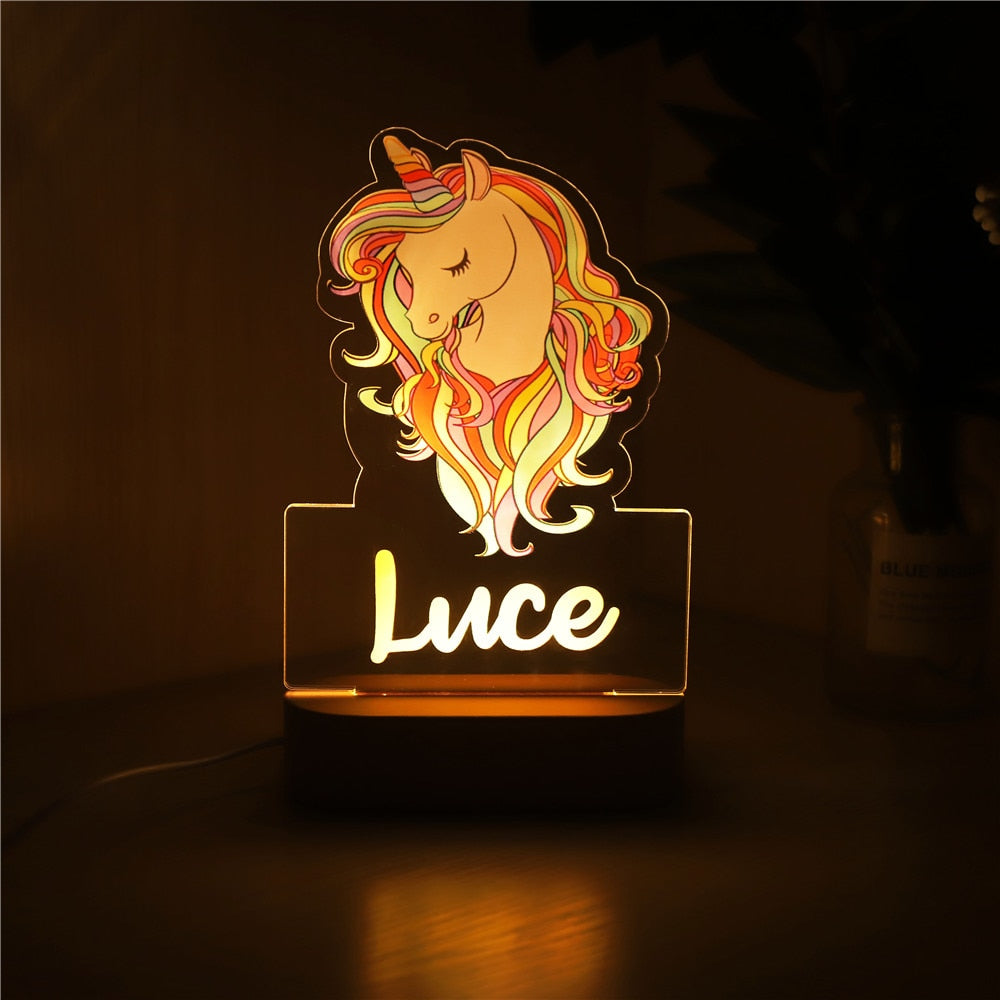 Rainbow Licrone | Veilleuse personnalisée