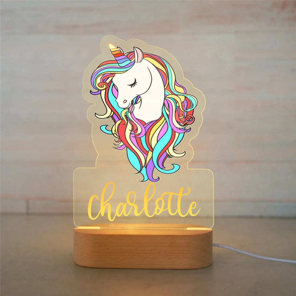 Rainbow Licrone | Veilleuse personnalisée