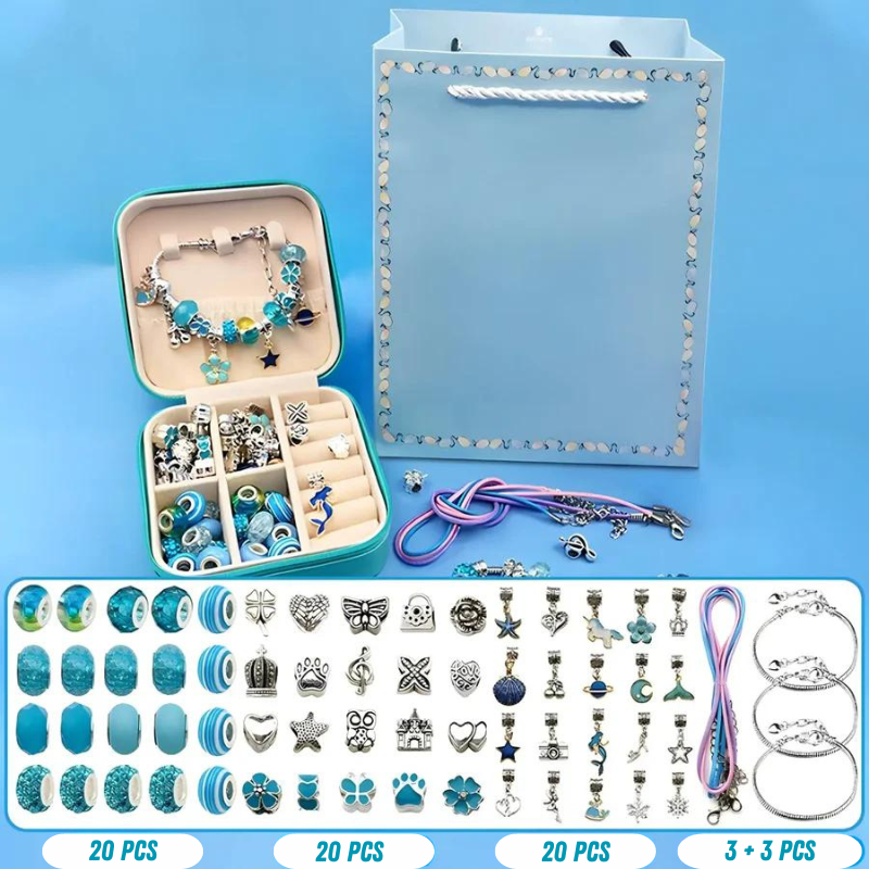 MonPti'Coffret™ | Kit de Création de Bijoux pour Petites Filles