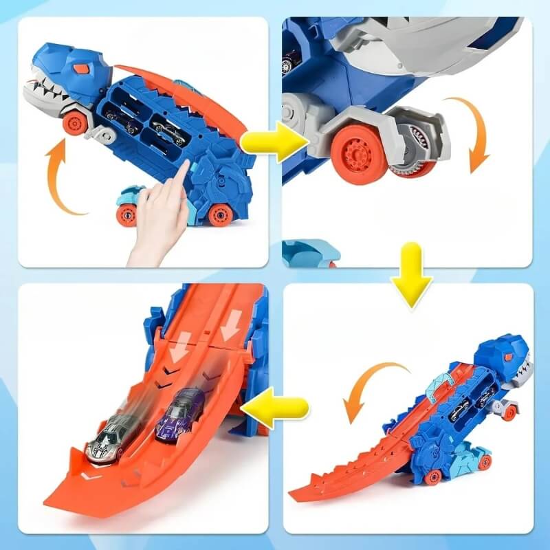 circuit voiture enfant dinotruck avaleur 4