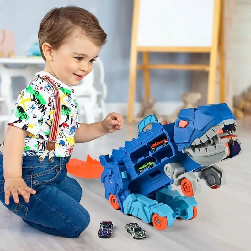 circuit voiture enfant dinotruck avaleur enfant
