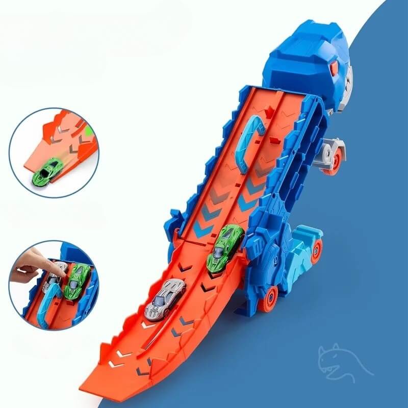 circuit voiture enfant dinotruck avaleur glissade