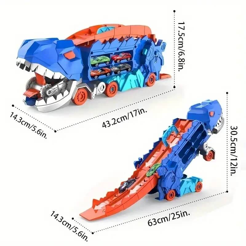 circuit voiture enfant dinotruck avaleur taille