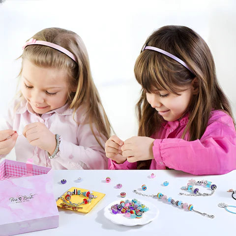 MonPti'Coffret™ | Kit de Création de Bijoux pour Petites Filles