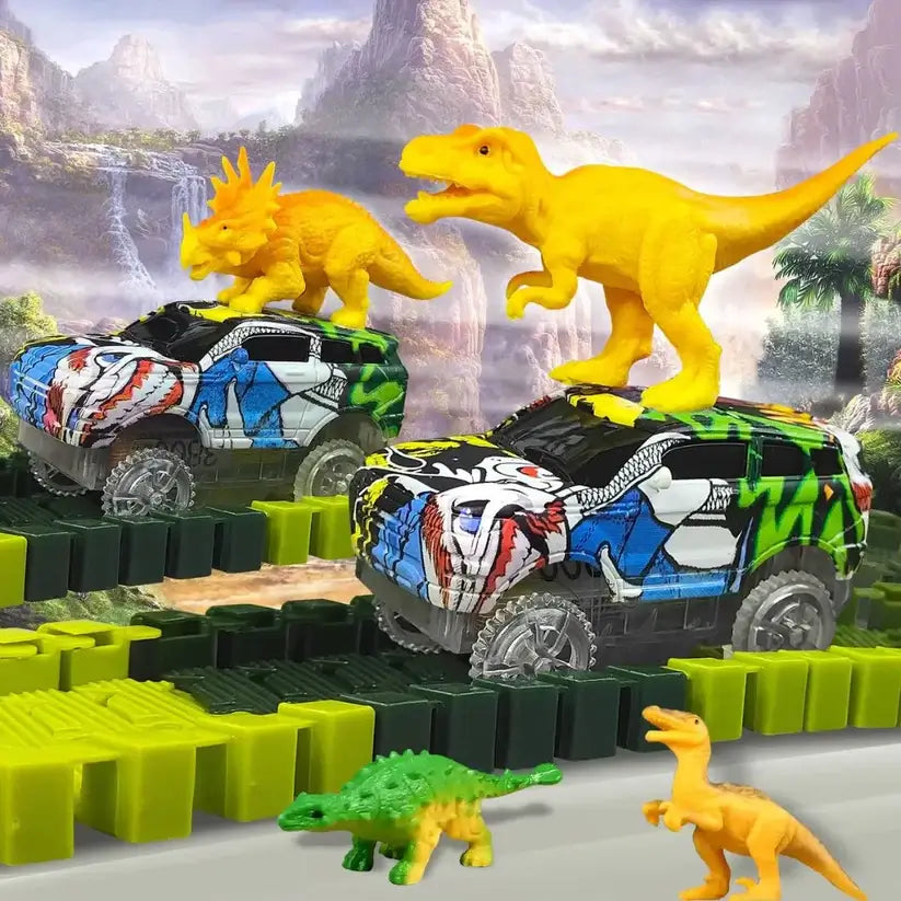 circuit voiture enfant JurassicCars course