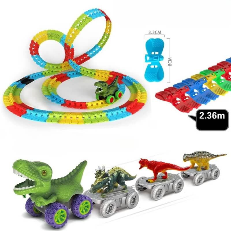 circuit voiture enfant dinospeed taille
