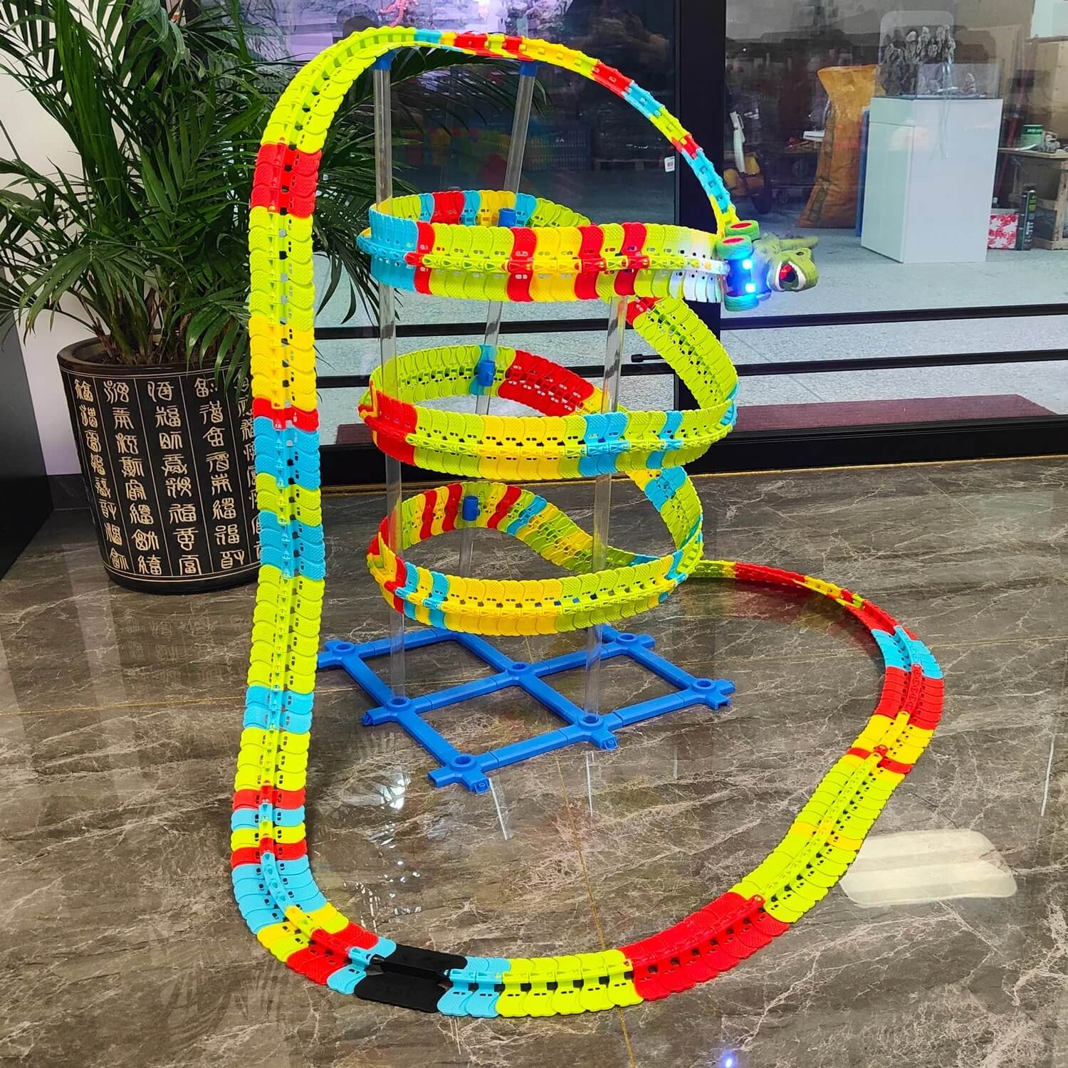 circuit voiture enfant dinospeed tornade