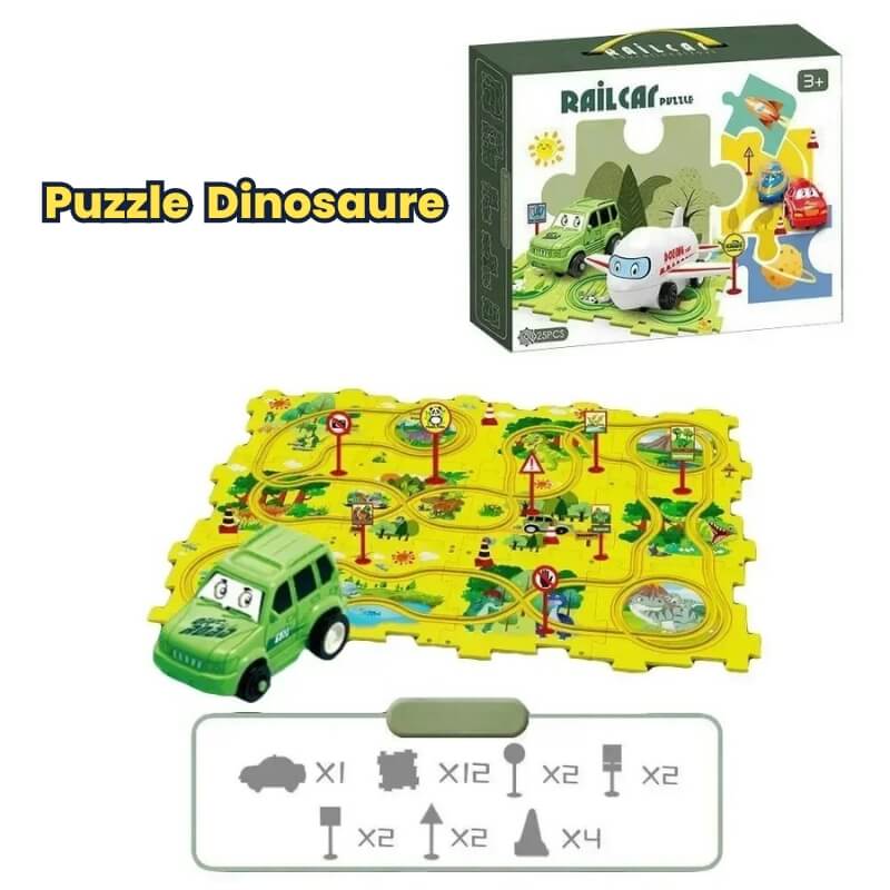 circuit voiture enfant railcar dino
