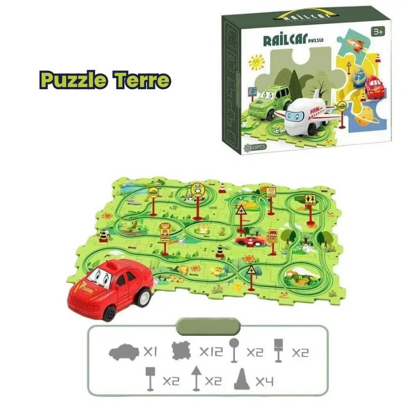 circuit voiture enfant railcar terre