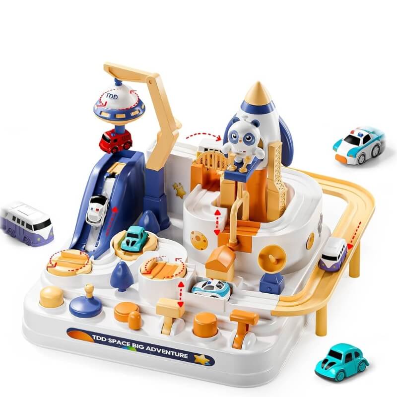 Circuit voiture enfant MissionGalaxie blanc