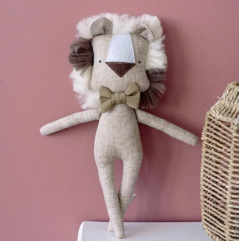doudou bebe lion