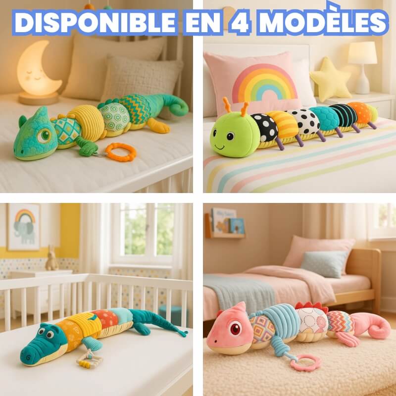 Doudou bébé Multi-Sensoriel 6-en-1 | P’tits Sensidoux