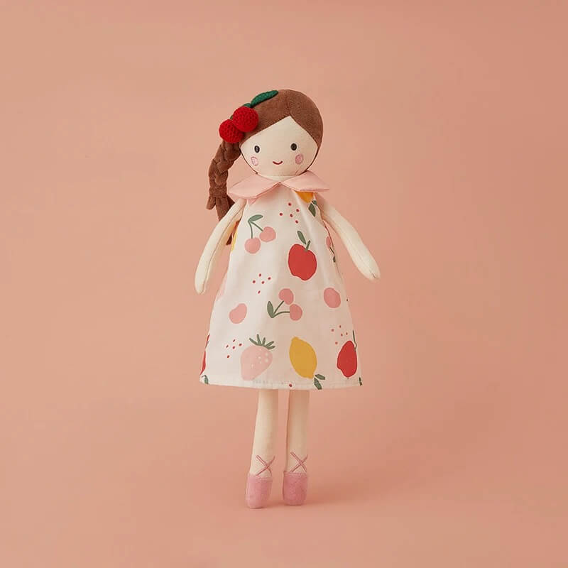 doudou bébé fille nordique fruit