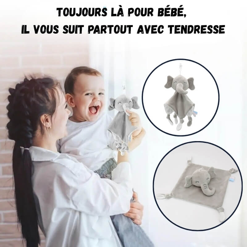 doudou bebe petit elephant tendresse
