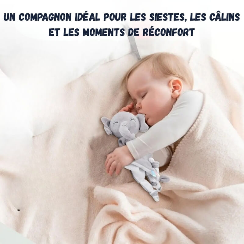 doudou bebe petit elephant calin