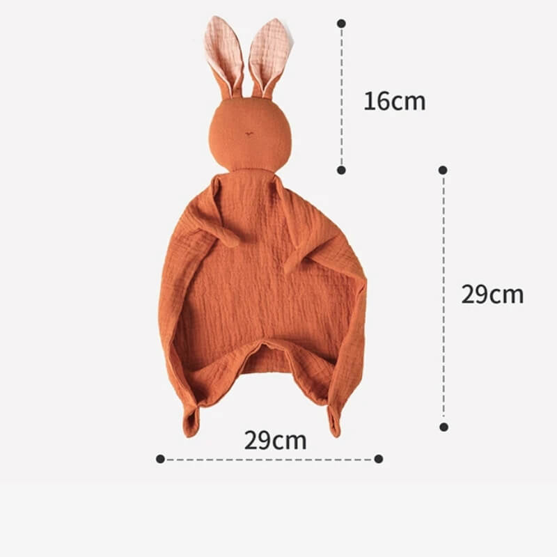 doudou lapin avec cœur brodé dimension 