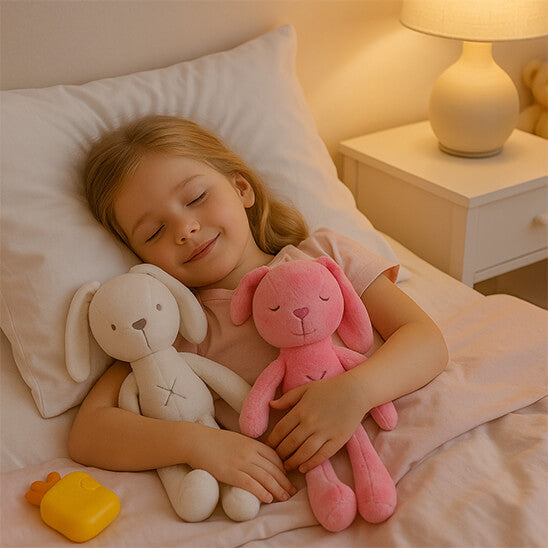 doudou lapin rose gustin rose
