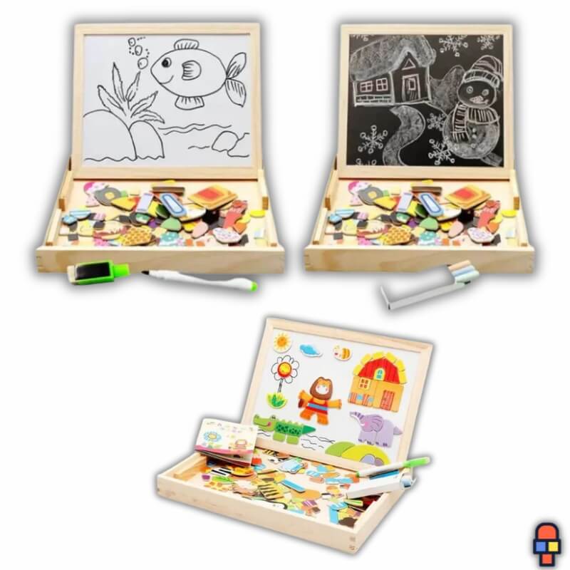 jeu construction magnétique ardoise magique principalee