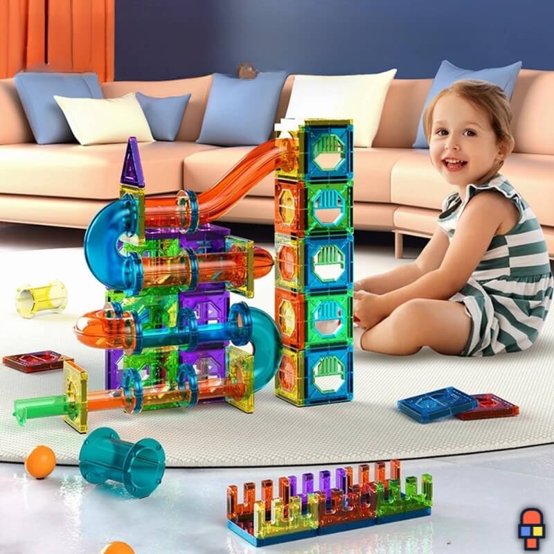 jeu construction magnétique bille principale