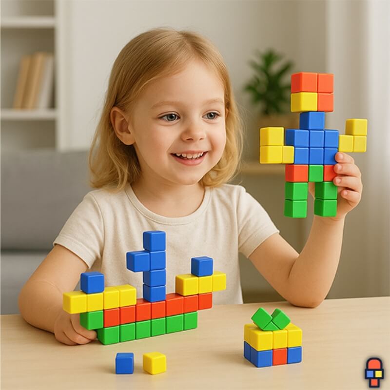 Jeu construction magnétique Cubique principale