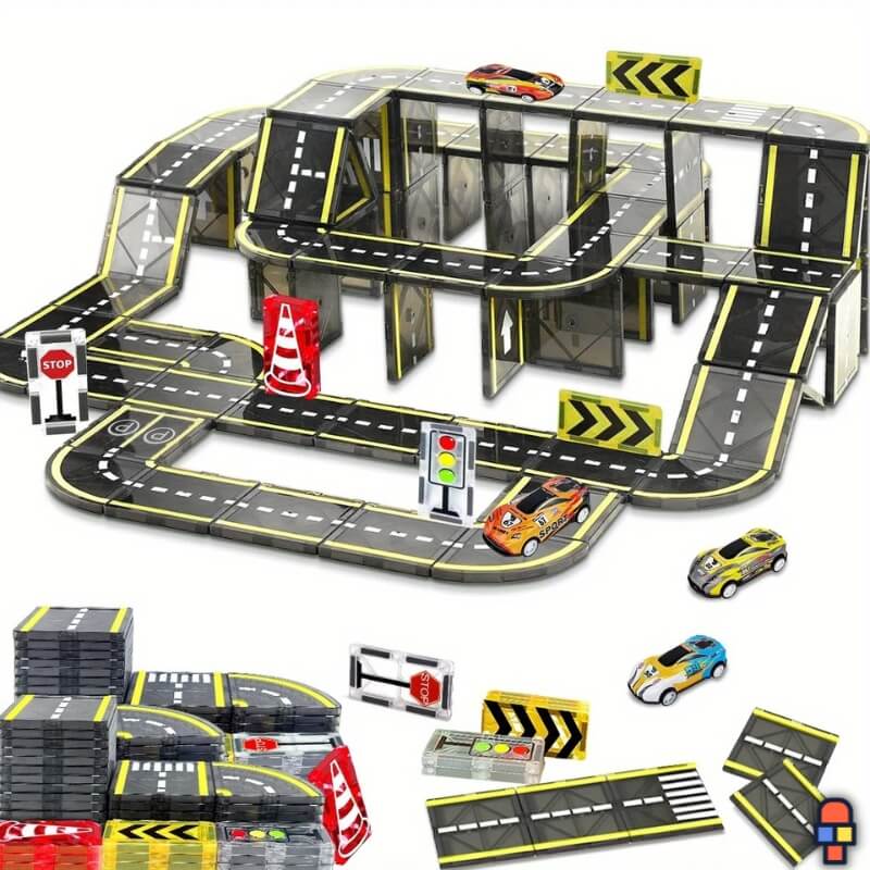 jeu construction magnetique magnetiroute principale
