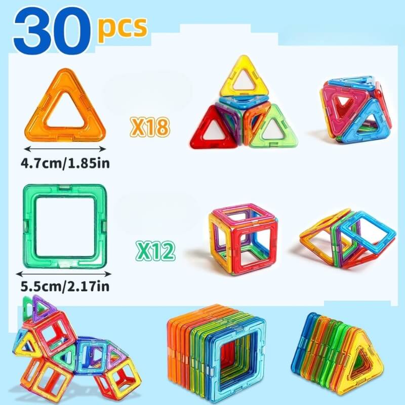 Jeu construction magnétique Ptits aimants 30pcs