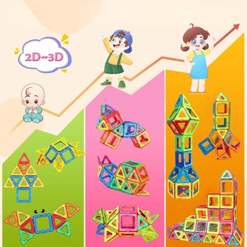 Jeu construction magnétique Ptits aimants age