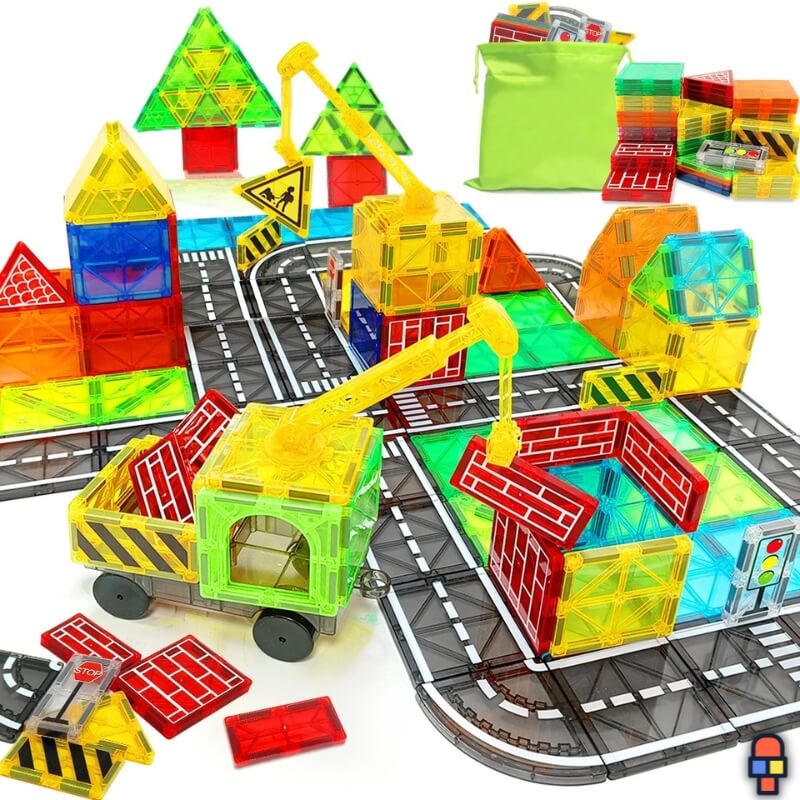 jeu construction magnétique travaux principale