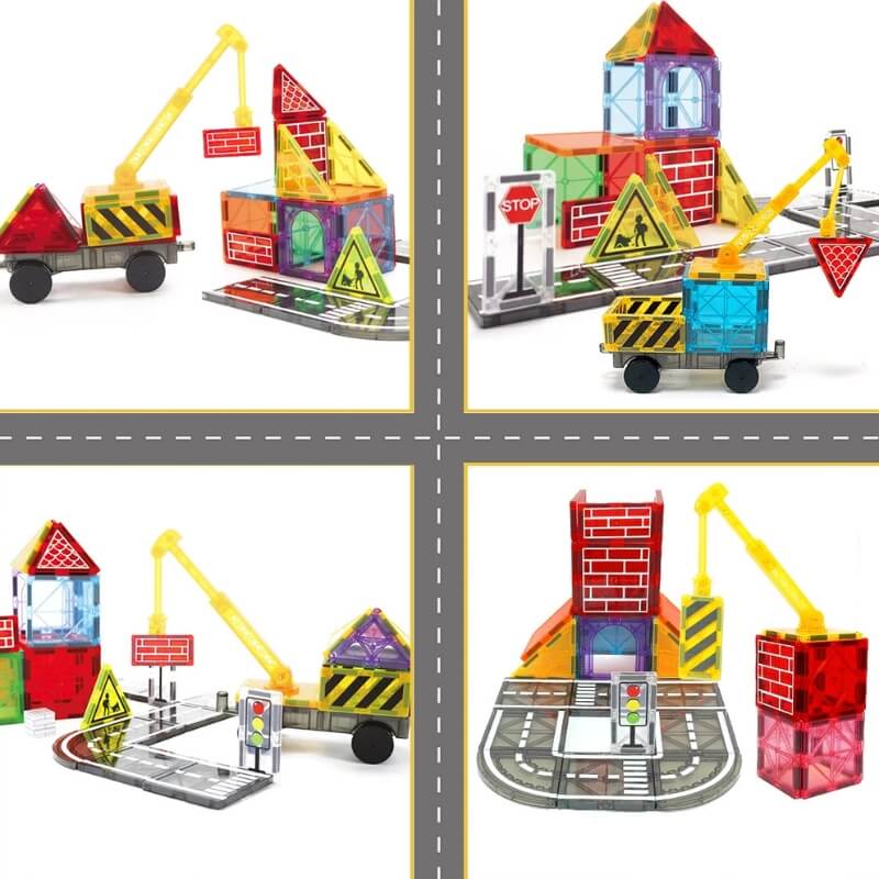 jeu construction magnétique travaux divers