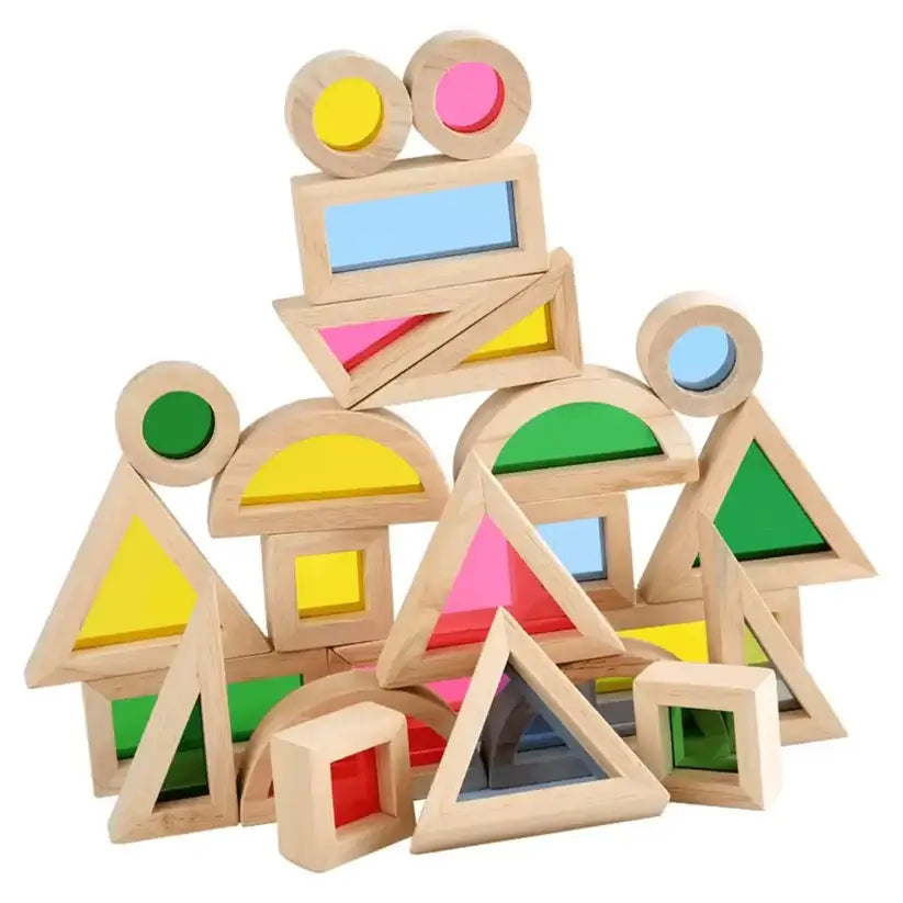 Jeu de construction en bois LumiBlocs principale