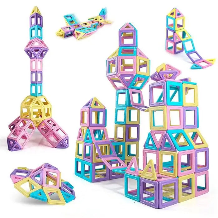Jeux de construction magnétique MagnetiDouceur chateau