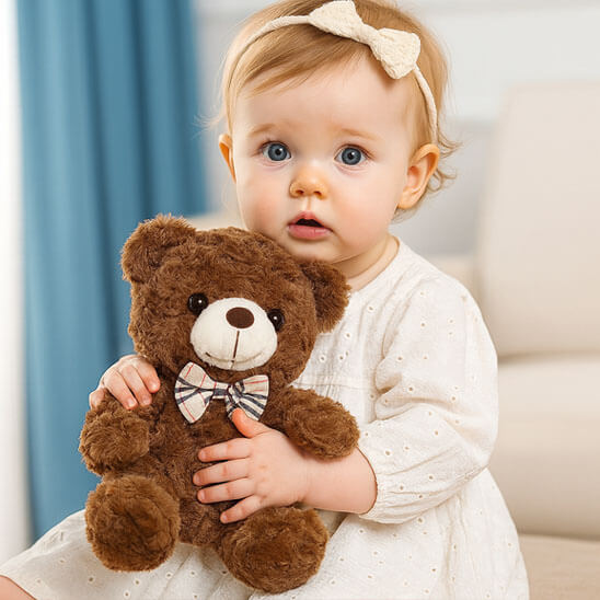 ours en peluche petite oursonne brun