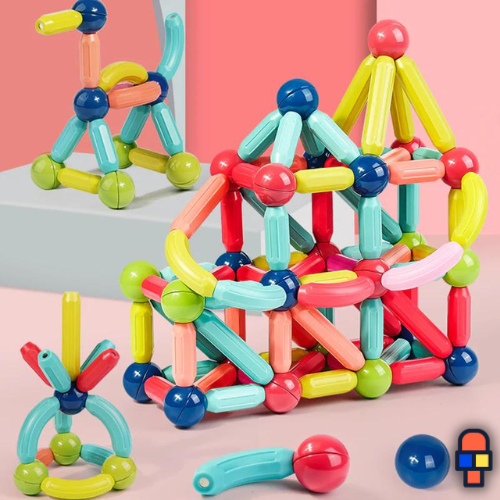 Bâtons magnétiques de Construction 3D, ensemble de créateurs, jouets de  modélisation